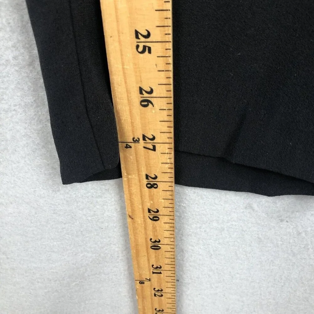 Eileen Fisher Silk Pants Womens Extra Large Black Georgette Crepe Career NEW - Picture 6 of 16